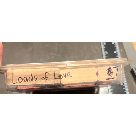 2004 Stampin Up! Loads Of Love wood mounted Rubber Stamp Set - Picture 4 of 4